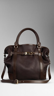 Burberry Large Grainy Leather Tote Bag