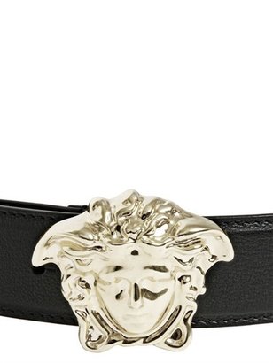 Versace 40mm Medusa Buckle Leather Belt