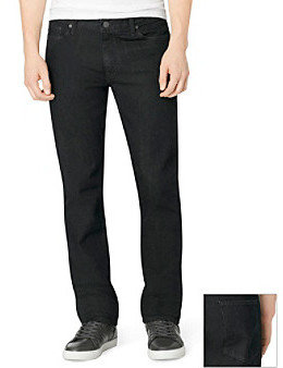 Calvin Klein Jeans Men's Tinted Rinse Brown Slim-Straight Denim