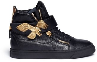 'London' eagle leather sneakers