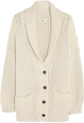 L'Agence Cotton and cashmere-blend cardigan