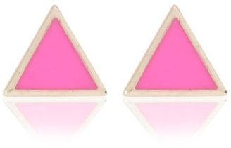 River Island Pink triangle stud earrings