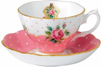 Royal Albert Cheeky Pink Vintage Tea Cup and Saucer Set