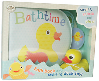 Unbranded Bath Book and Squirting Duck Toy Set