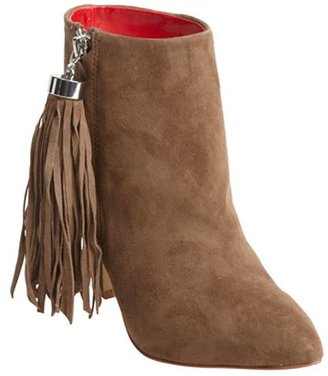 Charles Jourdan taupe suede 'Rica' ankle boots