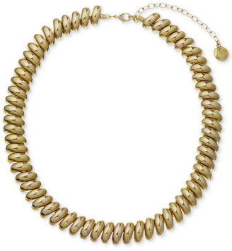 Jones New York Necklace, Gold-Tone High-Shine Collar Necklace