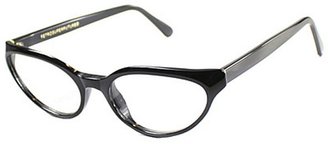 Super 1QQ Numero 01 Black Plastic Cat Eye Eyeglasses-54mm