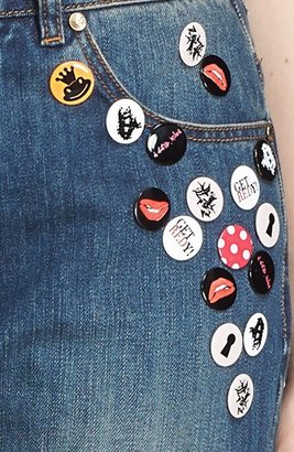 RED Valentino Button Detail Boyfriend Jeans