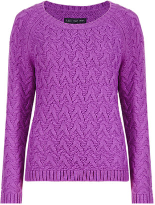 Marks and Spencer M&s Collection Multi Stitched Weave Jumper with StayNEW™