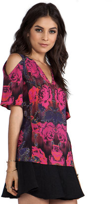 Nanette Lepore Extraterrestrial Print Top