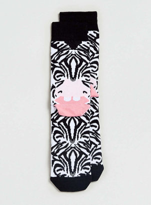 Topman Zebra Printed Socks