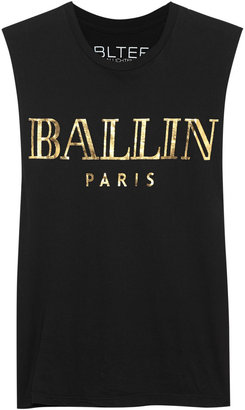 Ballin Brian Lichtenberg printed cotton-jersey top