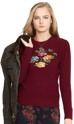 Polo Ralph Lauren Intarsia-Knit Floral Sweater