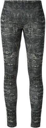 McQ crocodile skin print leggings
