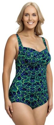 Funkita Emerald Peacock Ruched One Piece