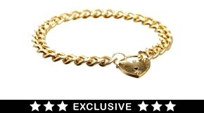 Susan Caplan Vintage Exclusive for Asos Vintage Exclusive For ASOS Gold Heart Bracelet - Gold