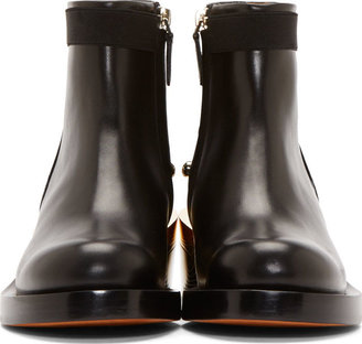 Givenchy Black Leather Milaura Ankle Boots