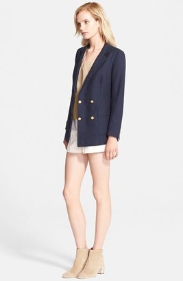 Band Of Outsiders Oversize Double Breasted Cotton Jacket