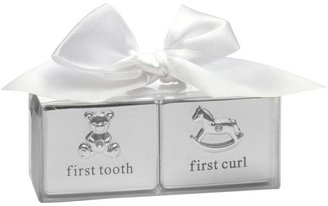 Silver Plated First Tooth & First Curl Keepsake Boxes