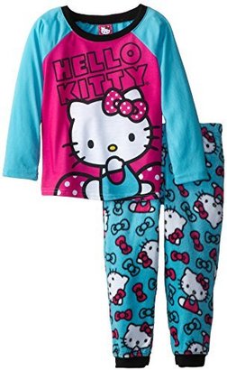 Hello Kitty Little Girls' Two-Piece Minky Fleece Pajama Set