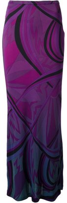 Emilio Pucci VINTAGE abstract print maxi skirt