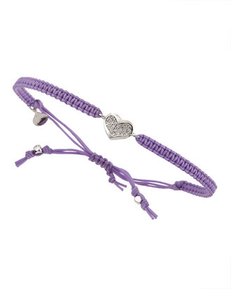 Tai CZ Heart-Station Bracelet, Purple