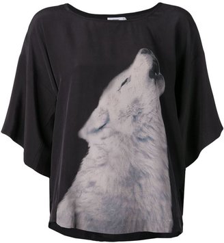 Closed wolf graphic T-shirt