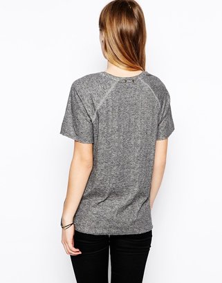By Zoé Short Sleeved Sweat Top in Double Layered Jersey