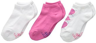 Hanes Girls' 3 Pack Classics Low Cut Fashion Socks