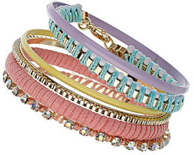 Dorothy Perkins Pastel bangle bracelet set