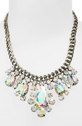 BP Crystal Woven Chain Frontal Necklace (Juniors)