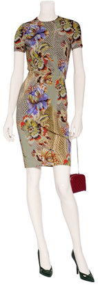 Etro Topaz/Amethyst Water Color Belted Dress