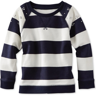Osh Kosh Toddler Girls' Embellished Striped Top