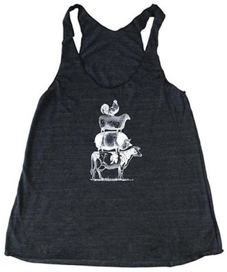 Bad Pickle Tees Staked Farm Animals Women's Tank