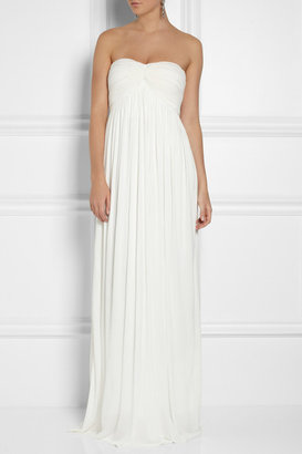 Sophia Kokosalaki Charis Pleated Jersey-crepe Gown - White