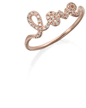 Sydney Evan Diamond & 14K Rose Gold Love Ring