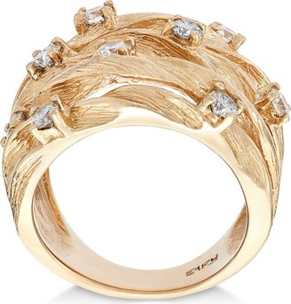 Effy D'Oro by Diamond Woven Ring (1 ct. t.w.) in 14k White, Yellow, or Rose Gold