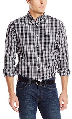 Dockers Long Sleeve Black and White Plaid Button Down