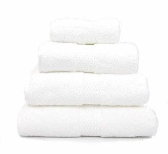 Yves Delorme Etoile blanc guest towel