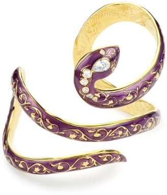 Isharya Serpent Wraparound Purple Cuff-Bracelet