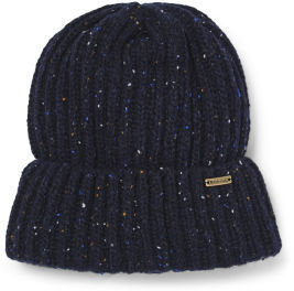 Barbour Tyne Turnback Beanie Hat Navy Mix