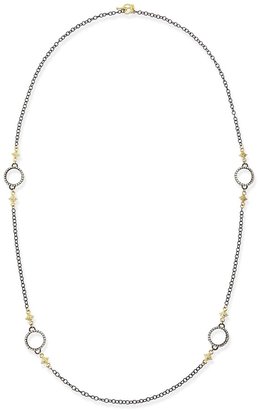 Armenta Midnight Heraldry Necklace with Diamonds