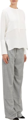 Protagonist Wide-Leg Seamed Trousers-Grey