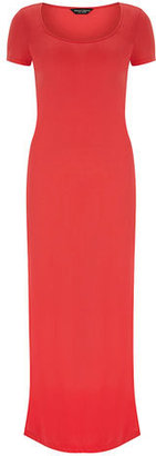 Dorothy Perkins Red plain tshirt maxi dress