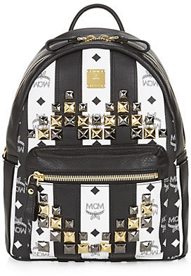 MCM Small Striped Visetos Backpack