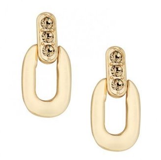 Ben de Lisi Principles by Designer crystal set door knocker earring