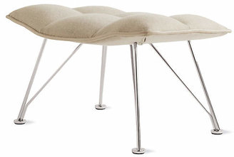 Design Within Reach Jehs and Laub Lounge and Ottoman in Leather with Wire Base