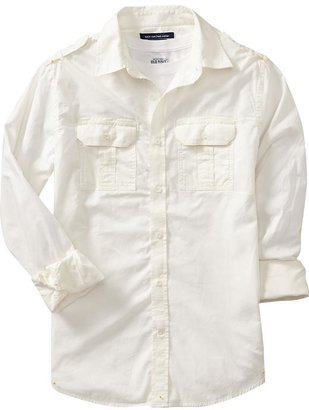 Old Navy Men's Slim-Fit Military-Style Shirts
