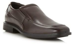 Hush Puppies Brown leather slip on shoes