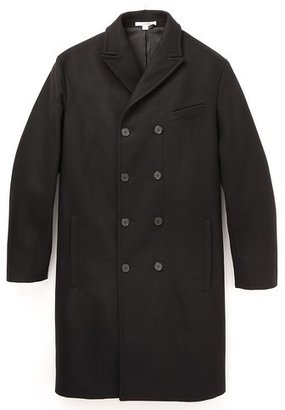Carven Double Breasted Felt Overcoat